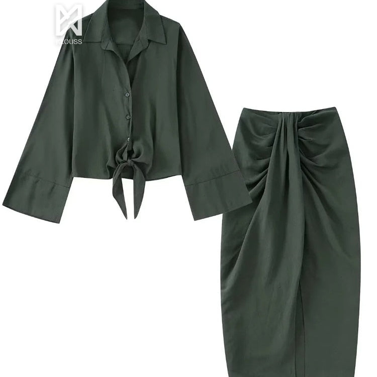 Conjunto Lucia - Klouss - Chile - Mujer - Conjunto - Blusa, Conjunto, Falda, Top